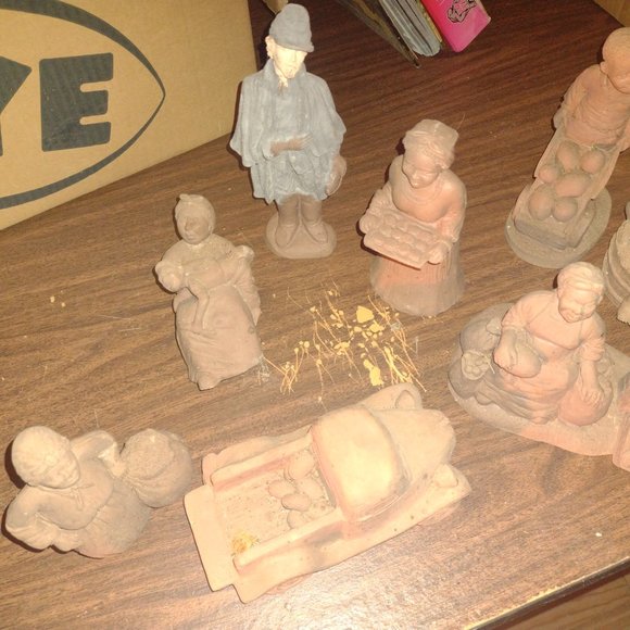 Vintage Clay Figurines - Picture 6 of 6